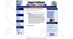Desktop Screenshot of freeware.zappersoftware.com