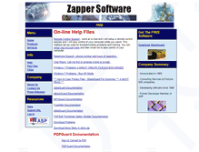 Tablet Screenshot of help.zappersoftware.com