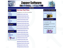 Tablet Screenshot of padfile.zappersoftware.com